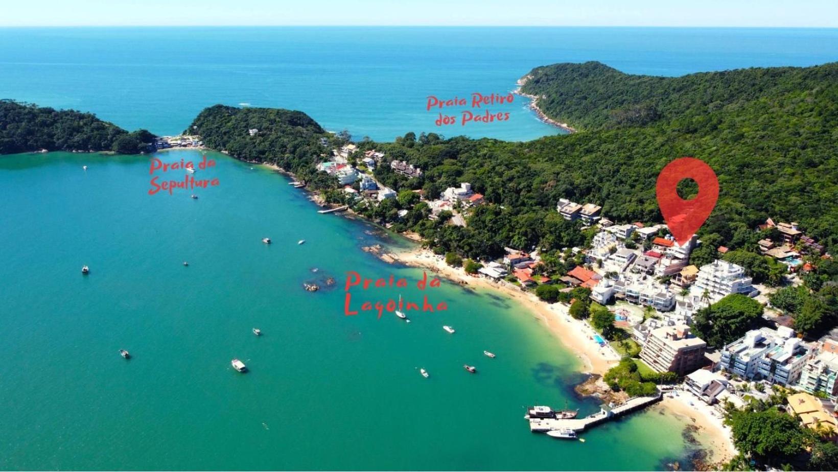 1080 - Apartamento Com Vista Para O Mar Em Bombinhas Exterior foto